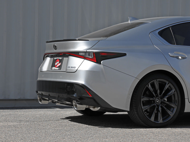 aFe Lexus IS350 14-22 V6-3.5L Takeda Axle-Back Exhaust System- Polished Tip aFe