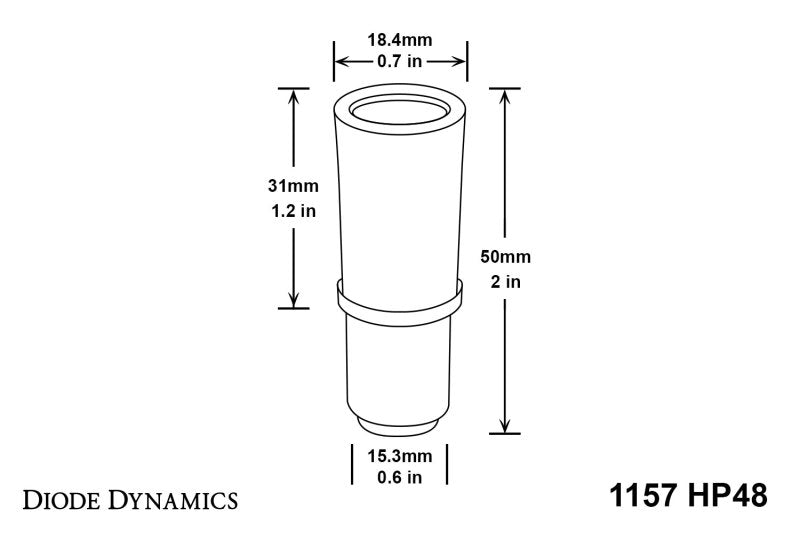 Diode Dynamics 1157 LED Bulb HP48 LED - Amber Four