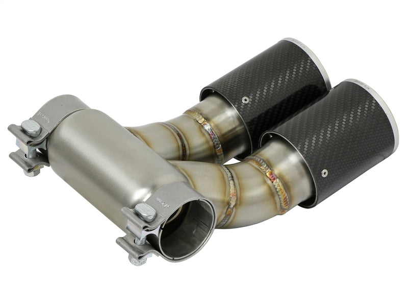 aFe Power 13-14 Porsche Cayman S / Boxster S Carbon Fiber Exhaust Tip Upgrade aFe