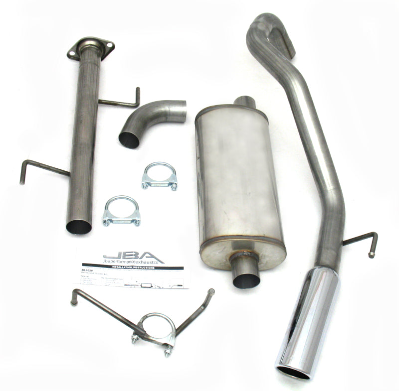 JBA 07-14 Toyota FJ Cruiser 4.0L 409SS Single Rear Exit Cat-Back Exhaust - eliteracefab.com