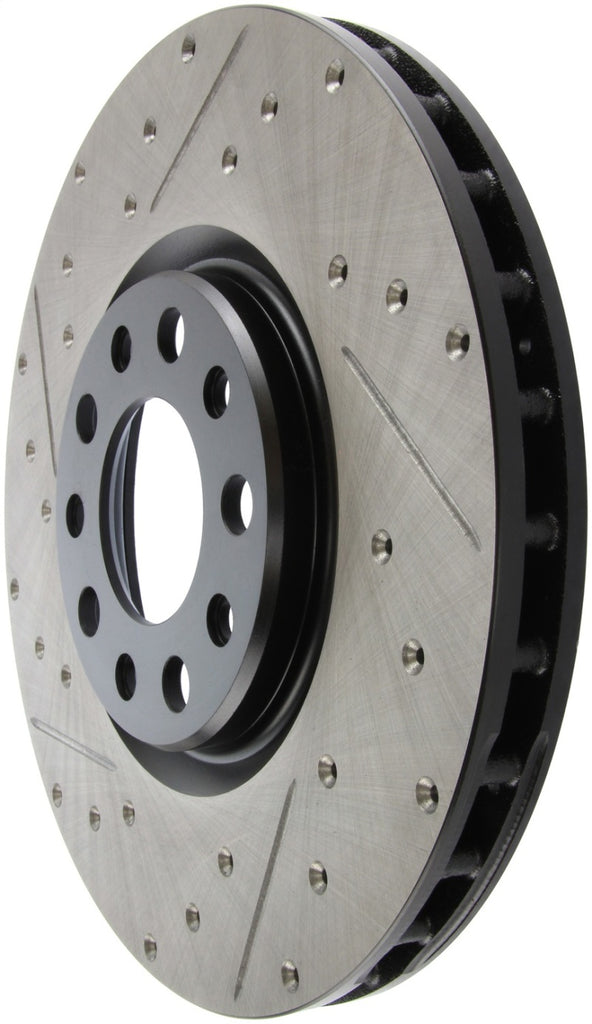 STOPTECH 13+ DODGE DART PERFORMANCE SLOTTED & DRILLED FRONT RIGHT ROTOR, 127.63080R - eliteracefab.com