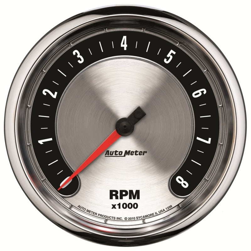 Autometer American Muscle 5in. 0-8K RPM In-Dash Tachometer Gauge 1299
