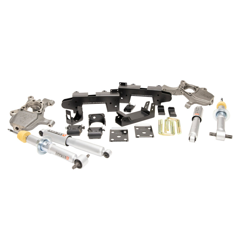 Belltech LOWERING KIT 2019 Chevrolet Silverado / GMC Sierra 1500 2WD All Cab - 2-4in Fr / 6in R - eliteracefab.com