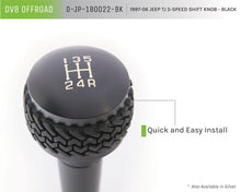 Load image into Gallery viewer, DV8 Offroad 1997-06 Jeep TJ 5-Speed Shift Knob And Lever Black - eliteracefab.com