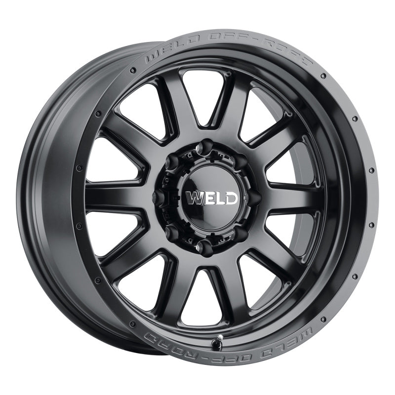 Weld Off-Road W101 20X12 Stealth 8X165.1 ET-44 BS4.75 Satin Black 125.1