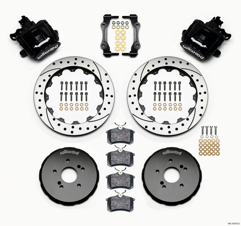 Wilwood Combination Parking Brake Rear Kit 12.88in Drilled Honda S2000 Wilwood