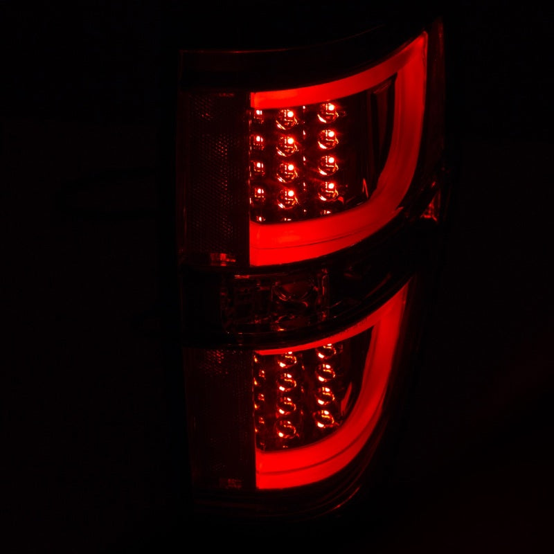 ANZO USA Ford F-150 Led Taillights Smoke; 2009-2013 - eliteracefab.com