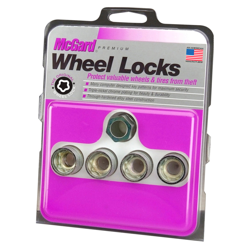 McGard Wheel Lock Nut Set - 4pk. (Under Hub Cap / Cone Seat) M14X1.5 / 22mm Hex / .893in. Length - eliteracefab.com