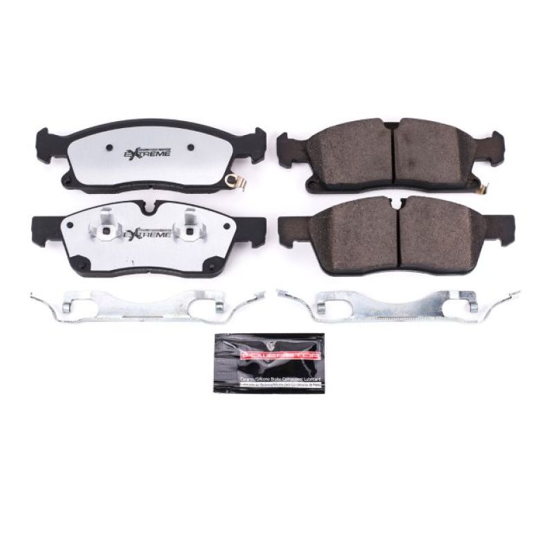 Power Stop 2017 Dodge Durango Front Z36 Truck & Tow Brake Pads w/Hardware - eliteracefab.com