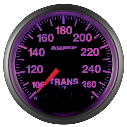 Autometer Elite 52mm 100-260 Degress F Trans Temperature Peak and Warn Gauge w/ Electonic Control 5658