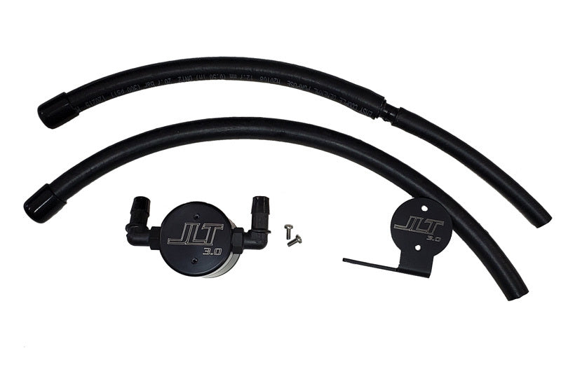 J&L 07-20 Toyota Tundra 5.7L Driver Side Oil Separator 3.0 - Black Anodized - eliteracefab.com