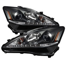 Load image into Gallery viewer, Spyder Lexus IS 250/350 2006-2010 Projector Headlights DRL Black PRO-YD-LIS06-DRL-BK - eliteracefab.com