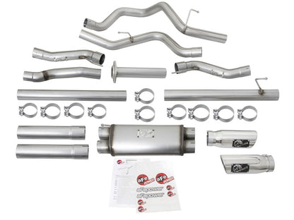 aFe MACHForce XP Exhaust Cat-Back SS-409 2017 Ford F-150 Raptor V6-3.5L (tt) w/ Polished Tips aFe