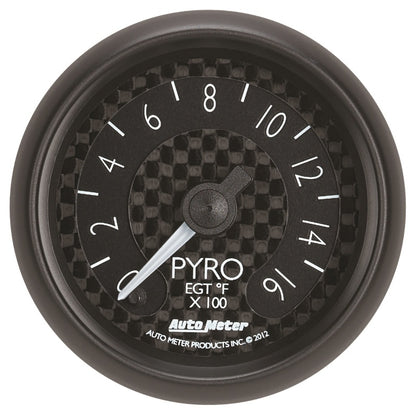 Autometer GT Series 52mm Full Sweep Electronic 0-1600 Deg F EGT/Pyrometer Gauge 8044