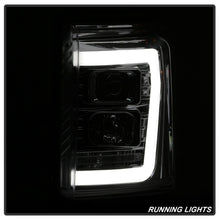 Load image into Gallery viewer, Spyder 11-16 Ford F-250/F-350 V2 Projector Headlights - Light Bar DRL - Chrome PRO-YD-FS11V2-LB-C - eliteracefab.com