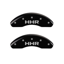 Load image into Gallery viewer, MGP Front set 2 Caliper Covers Engraved Front HHR Black finish silver ch MGP