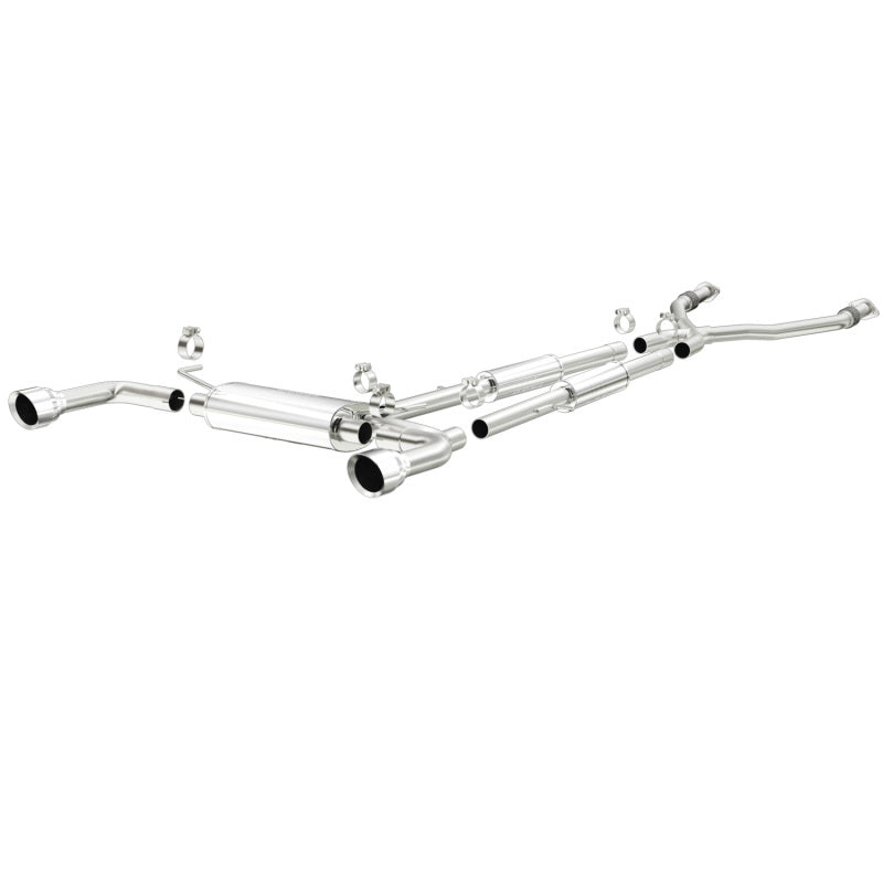 MagnaFlow 14 Infiniti Q50 V6 3.7L Cat-Back Polished Stainless Tips Dual Split Rear Exit Exhaust Magnaflow