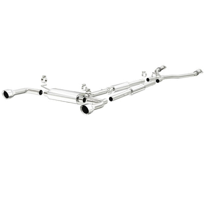 MagnaFlow 14 Infiniti Q50 V6 3.7L Cat-Back Polished Stainless Tips Dual Split Rear Exit Exhaust Magnaflow