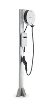 Load image into Gallery viewer, EvoCharge EVSE Single Port Pedestal w/22ft EvoReel - eliteracefab.com