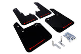 Rally Armor UR Mudflaps Black Urethane Red Logo 2015-2019 Outback