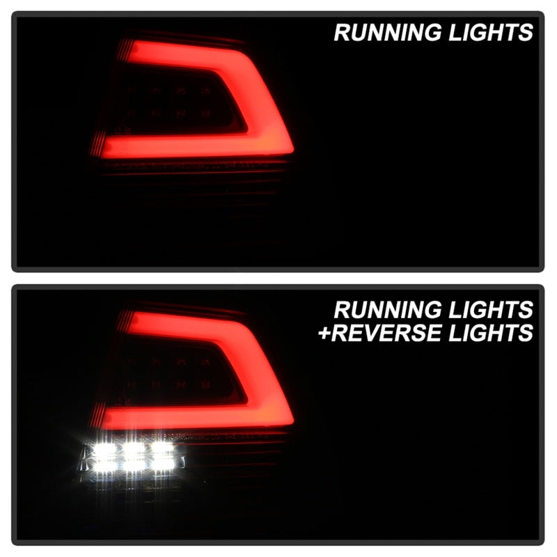 Spyder 08-09 Pontiac G8 Version 2 Light Bar LED Tail Lights - Black - ALT-YD-PG808V2-LB-BK - eliteracefab.com