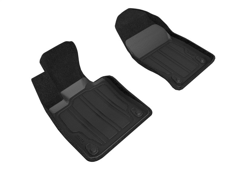 3D MAXpider SLVV03514709 19-21 Volvo S60/V60 20-21 V60 Cross Country Elegant Hybrid 1st Row Floormat - Black