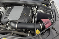 JLT 11-20 Dodge Durango/Jeep Grand Cherokee 5.7L Black Textured Cold Air Intake Kit w/Red Filter - eliteracefab.com