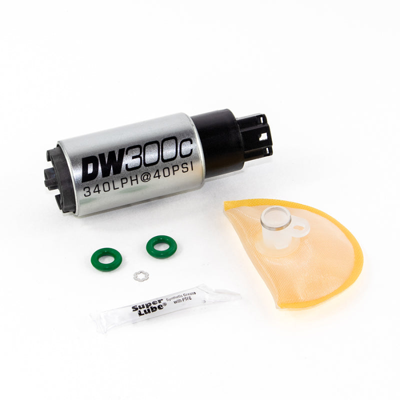 DeatschWerks 340lph DW300C Compact Fuel Pump w/ 06-11 Civic Set Up Kit (w/o Mounting Clips) - eliteracefab.com