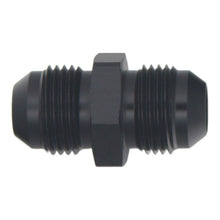 Load image into Gallery viewer, DeatschWerks 8AN Male Flare to 8AN Male Flare Coupler - Anodized Matte Black