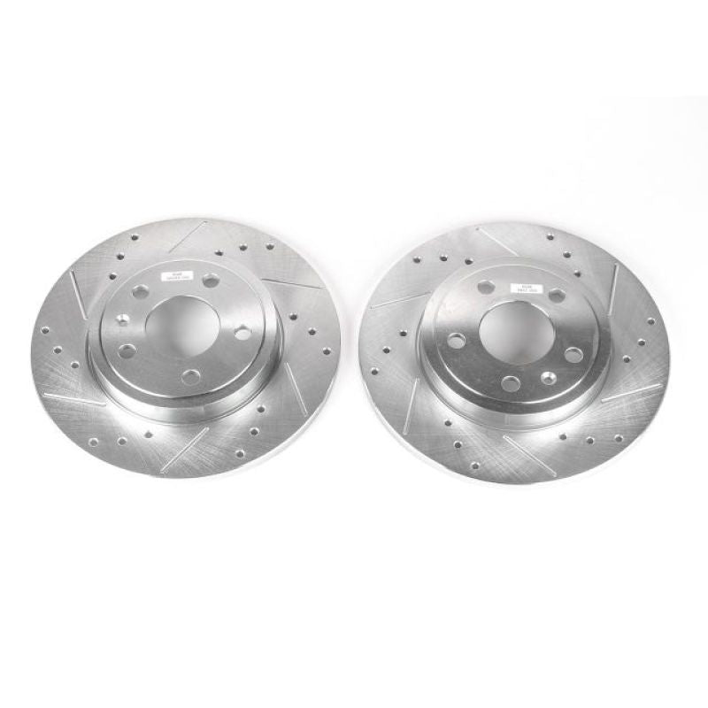 Power Stop 05-09 Audi A4 Rear Evolution Drilled & Slotted Rotors - Pair PowerStop
