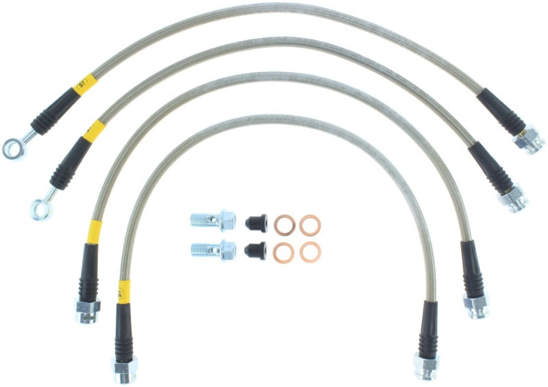 STOPTECH 08-17 CHEVROLET SILVERADO 1500 STAINLESS STEEL REAR BRAKE LINES, 950.66504 - eliteracefab.com