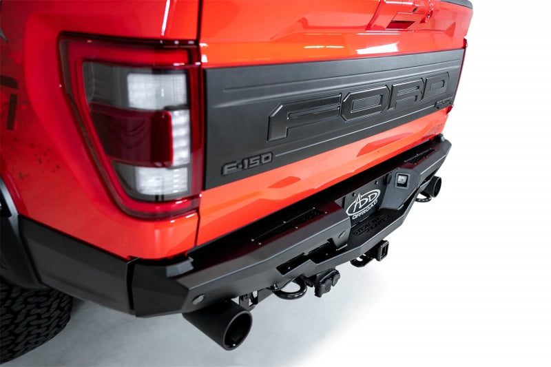 Addictive Desert Designs 2022+ Ford Raptor Stealth Fighter R Bumper w/ 2 Cube Lights - Hammer Black - eliteracefab.com