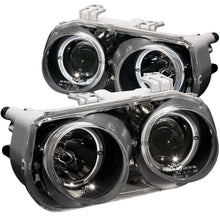 Load image into Gallery viewer, ANZO USA Acura Integra Projector Headlights W/ Halo Black; 1994-1997 - eliteracefab.com