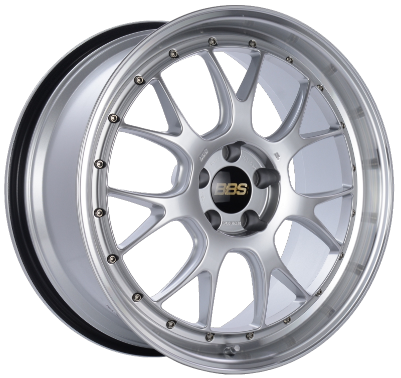 BBS LM-R 20x9.5 5x114.3 ET40 CB66 Diamond Silver Center Diamond Cut Lip Wheel BBS