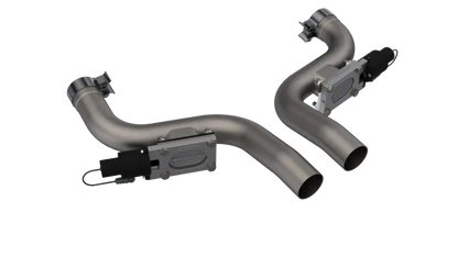 QTP 11-18 Dodge Challenger/Charger 5.7L 2.5in 304SS Aggressor Cutout Dual Mid Pipes - eliteracefab.com