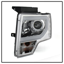 Load image into Gallery viewer, Spyder Ford F150 09-14 Projector Headlights Halogen Model- Light Bar DRL Chrm PRO-YD-FF15009-LBDRL-C - eliteracefab.com