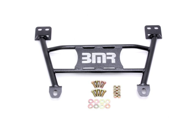 BMR 05-14 S197 Mustang Radiator Support Chassis Brace - Black Hammertone CB004