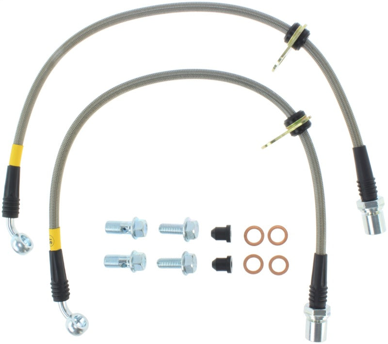 StopTech Stainless Steel Front Brake lines for 93-98 Supra - eliteracefab.com