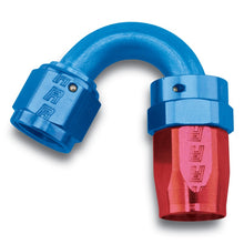 Load image into Gallery viewer, Russell Performance -12 AN Red/Blue 150 Degree Full Flow Swivel Hose End (With 1-1/8in Radius)