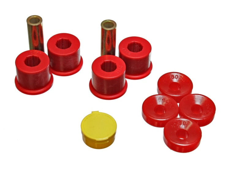 Energy Suspension 99-00 Honda Civic Si Red Front Shock Bushing Set - eliteracefab.com