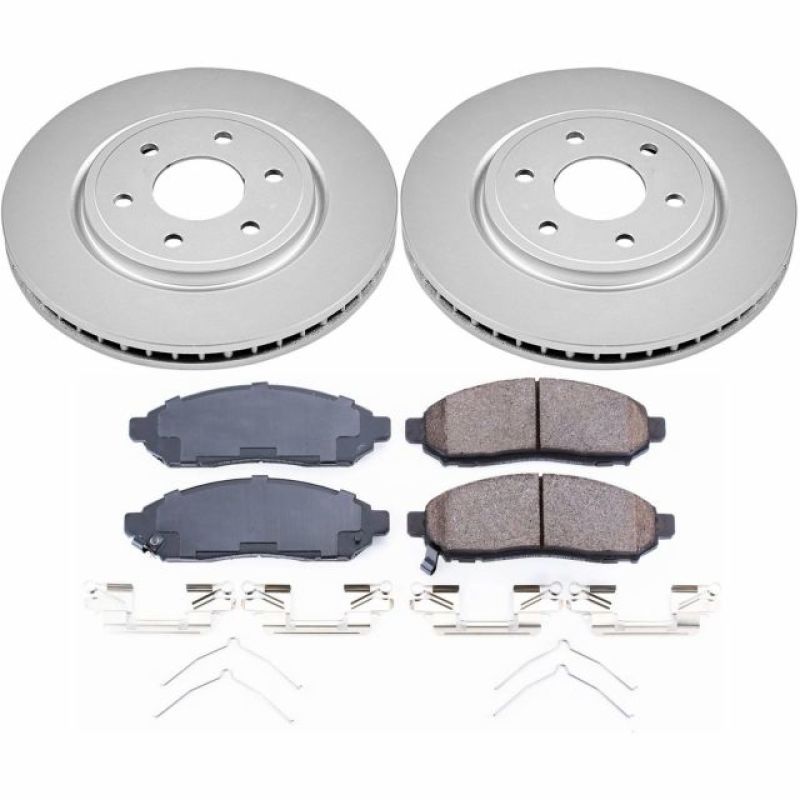 Power Stop 2019 Nissan Frontier Front Z17 Evolution Geomet Coated Brake Kit - eliteracefab.com