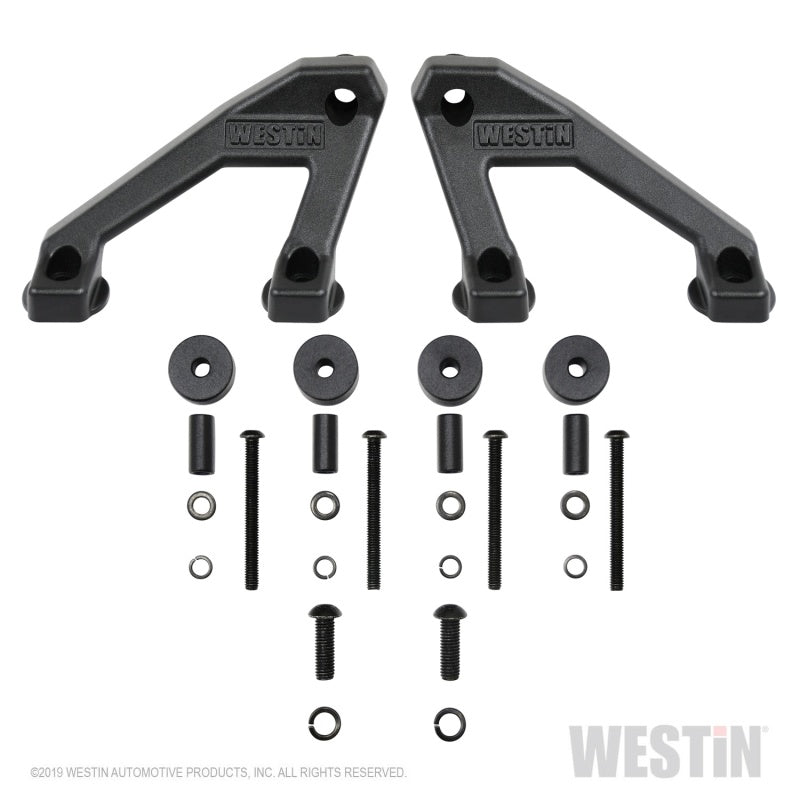 Westin 18-20 Jeep Wrangler / 2020 Gladiator LED Cowl Mount - Textured Black - eliteracefab.com