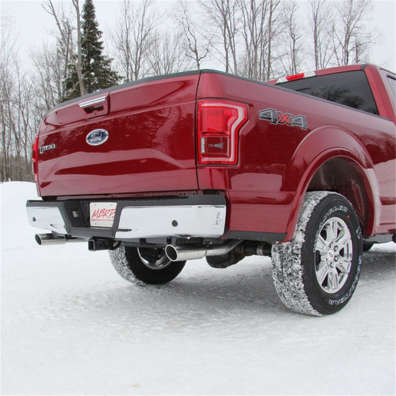 MBRP 2015 Ford F-150 5.0L 3in Cat Back Dual Split Rear Exit T409 Exhaust System - eliteracefab.com