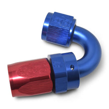 Load image into Gallery viewer, Russell Performance -12 AN Red/Blue 150 Degree Full Flow Swivel Hose End (With 1-1/8in Radius)