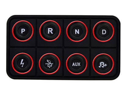 AEM EV 8 Button Keypad CAN Based Programmable Backlighting - eliteracefab.com