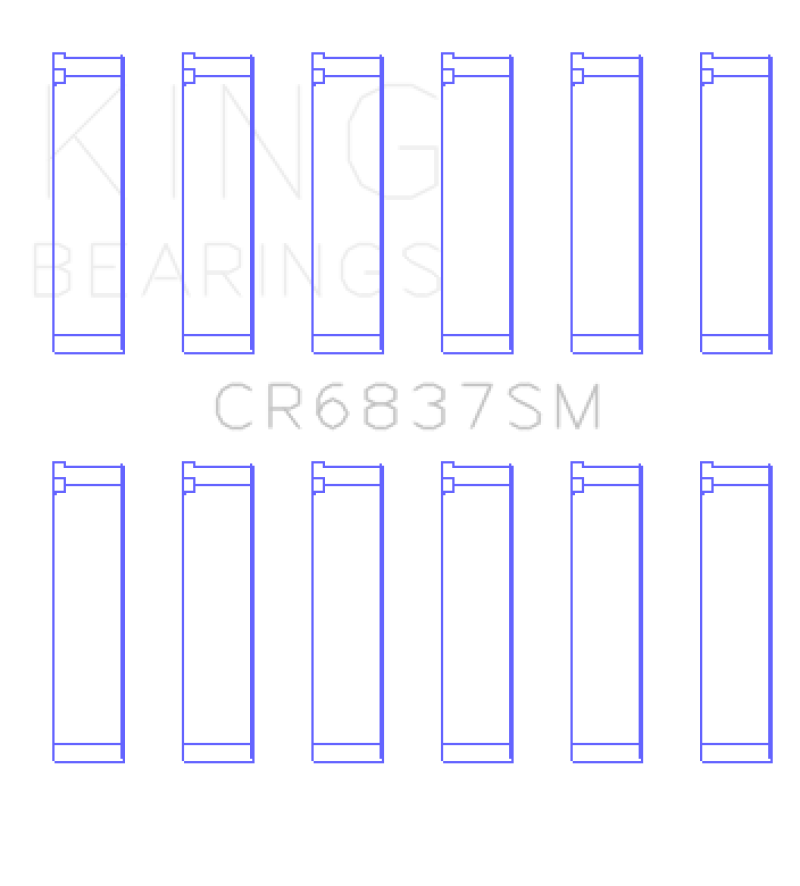 King Honda J30/J35 (Size Standard) Connecting Rod Bearing Set King Engine Bearings