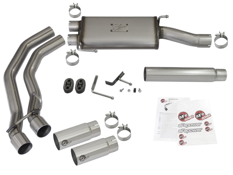 aFe Rebel Exhausts Cat-Back SS Ford F-150 04-08 V8 4.6/5.4L w/ Polished Tips aFe