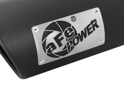 aFe MACHForce-XP 3.5in 409 Stainless Steel Exhaust Tip 3.5in x 4.5in Out x 12in L Clamp-On aFe
