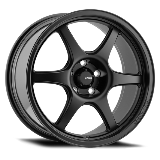 Konig Hexaform 15x8 4x100 ET25 Matte Black - eliteracefab.com