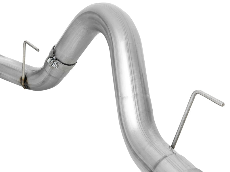 aFe Atlas 4in Aluminized Steel DPF-Back Exh 18-19 Ford F-150 V6-3.0L (td) w/ Polished Tip aFe